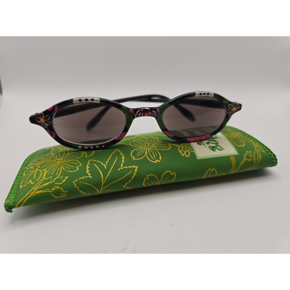 Fun Colorful Magnifying "Weeding" Sun Glasses With Case Gardening +1.50 Out Of T